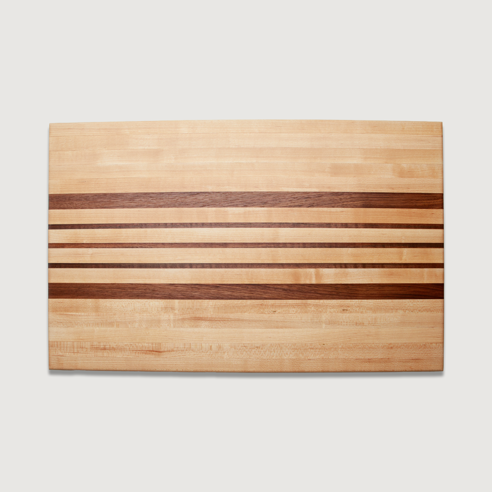 Striped Cutting Board - Walnut and Maple